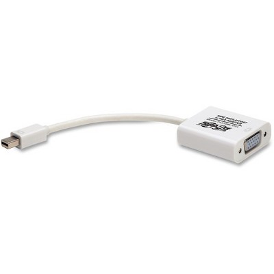 Tripp Lite 6in Mini DisplayPort to VGA Adapter Active Converter mDP to VGA M/F 6" - Video Converter for Mac/PC, MDP2VGA 1920x1200 1080p (M/F) 6-in."