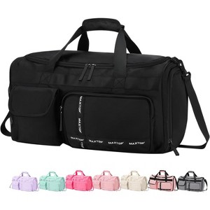 Gym Bag for Women Men Travel Duffle Bag Large Capacity Carry On Weekender Overnight Bag With Shoe Compartment - 1 of 4