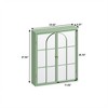 Vintage Two Door Wall Cabinet With Mirror, 23.62" Cabinet 3-level Entrance Storage Space - 4 of 4