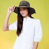 Nicole Miller New York Women 2 pack Bucket Straw Sun Hat - 2 of 4