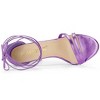 Allegra K Women's Open Toe Lace Up Stiletto Heels Sandals - 4 of 4