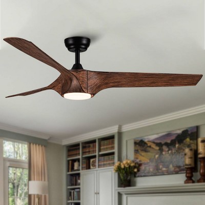 38W Direct Current Fan,LED Dimmable 56" Indoor Ceiling Fan Ceiling Chandelier Fan With Remote, Timing Function, Memory Function-The Pop Home