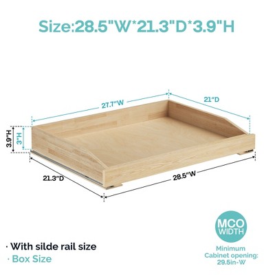 HomLux Pull Out Cabinet Organizer with Soft Close 28.5-W x 21-in D Cabinet Drawers Slide Out for Kitchen Base Cabinet — фото 2