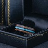 Jewelry Avalanche Black IP Koa Wood and Turquoise Inlay Dome Tungsten Carbide Wedding Band, Comfort-fit, 8mm - 4 of 4