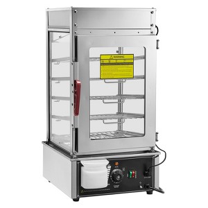 VEVOR Commercial Food Warmer Display, 5-Tier Food Steamer Bun Warmer Machine, 86℉~230℉ Temperature Control, Stainless Steel Steamed Buns Warmer - 1 of 4