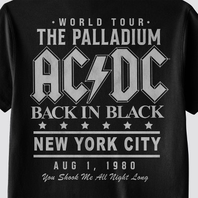 Мужские футболки AC/DC Men's AC/DC World Tour Short Sleeve Graphic T-Shirt - Black XL — фото 4