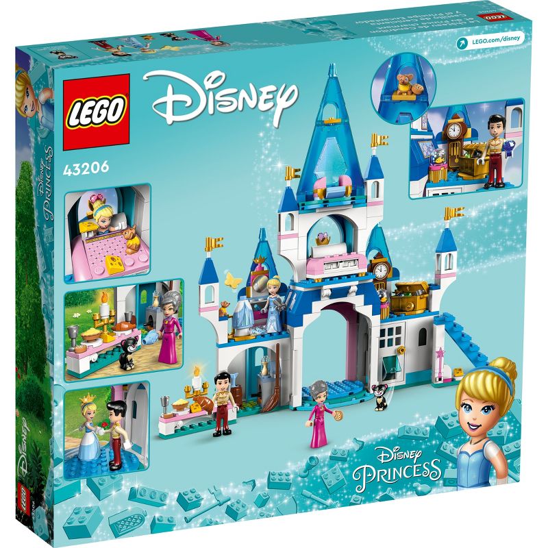 LEGO Disney Cinderella &#38; Prince Charming&#39;s Castle Set 43206, 5 of 8