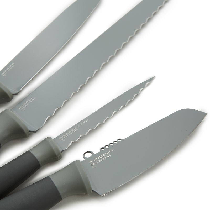 BergHOFF Balance 4Pc Nonstick Knife Set, Recycled Material, Protective Sleeve Included, 3 of 11