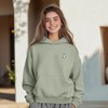 Dalix Heartly Ghost Embroidery Relaxed Hoodie Soft Fleece Sweatshirt Fit Lounge Womens - 4 of 4