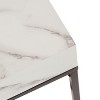 Kate and Laurel Karlsen Wood and Metal Slim Side Table - 3 of 4