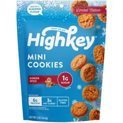 HighKey Ginger Spice Mini Cookies - 2oz