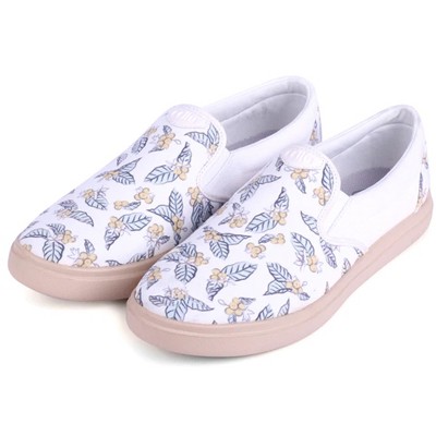 CCILU Xpresole Cody Men Slip-On Casual Eco-Friendly Sneakers Walking Shoes White Coffee Flowers 9 — фото 2