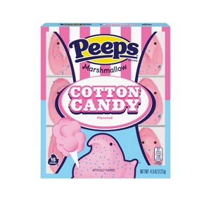 Peeps Easter Cotton Candy Chicks - 4.5oz/15ct - 1 of 4