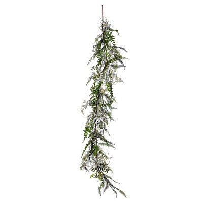 Vickerman 72" Artificial Green Fern Garland.