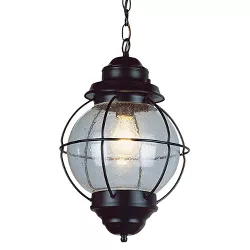 Vintage Hanging Onion Outdoor Lantern 13" Black - Bel Air Lighting
