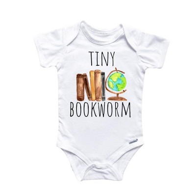 book worm library Onesie® Baby Boy Girl Clothes Infant Bodysuit Funny Cute Newborn GS1