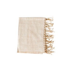 Slickblue Handwoven Cotton Hand Towel with Tassels, Decorative Kitchen & Bath Towel, Beige or Navy, 20x20 - 1 of 3