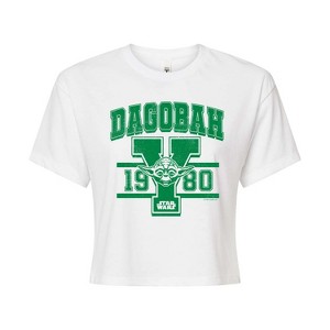 Women's - Star Wars - Yoda Dagobah 1980 Cropped Graphic T-Shirt - 1 of 4