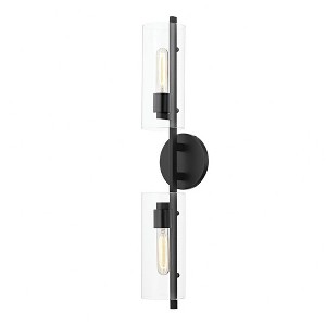 Mitzi Ariel 2 - Light Wall Light in  Soft Black Clear Shade - 1 of 1