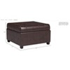 CAVINAS Charming Storage Ottoman Bench with Waffle Stitching,Fabric Footstool with Birch Wood Legs,End of Bed Bench for Living Room,Hallway - 3 of 4