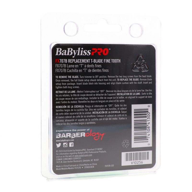 BaBylissPRO Fine Tooth Graphite Replacement Blade, 3 of 7