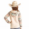 Girl Contrast Sleeve Hoodie - Rock & Roll Cowgirl - 2 of 2