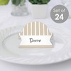 Big Dot of Happiness Tan Stripes - Simple Party Decorations Tent Buffet Card - Table Setting Name Place Cards - Set of 24 - 2 of 4