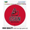 Cal State Northridge Primary Logo Automotive Car Window Locker Circle Bumper Sticker - 3 of 4