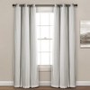 Lush Décor Grommet Sheer Panels with Insulated Blackout Lining Light Gray Set 38X84 - 2 of 4