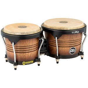 MEINL Free Ride Series Matte Wood Bongos Antique Tobacco Burst 6.75 & 8 in. - 1 of 4