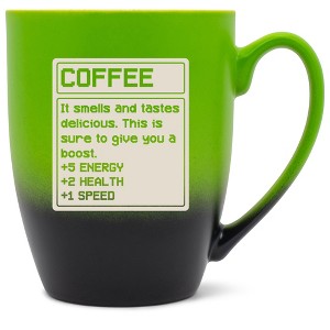 100 North Video Game 10 Ounce Green and Black Two Toned Ombre, Comfortably Fits Your Hands, Ceramic Tea Coffee Cup Mug, Coffee. It Smells and Tastes - 1 of 1