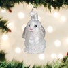 Old World Christmas Blown Glass Ornament for Christmas Tree, White Baby Bunny - 2 of 2