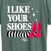 Women's - Wizard of Oz - I Like Your Shoes Ruby Slippers Short Sleeve Graphic T-Shirt - image 2 of 4