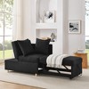 VYNXARIA Convertible Sleeper Sofa Chair Adjustable Backrest Recliner,Modern Linen Fabric for Living Room for Tight Spaces - 3 of 4