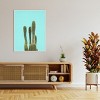 Amanti Art Turquoise Cactus by Lola Peacock Canvas Wall Art Print Framed - 4 of 4