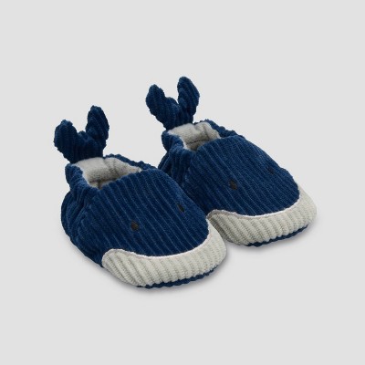 Image of Baby Boys' Whale Constructed Slippers - Just One You® made by carter's Newborn