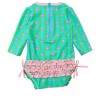 RuffleButts Baby/Toddler Girls UPF50+ Long Sleeve One Piece Rash Guard - 2 of 4