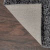Traditional Solid Gray Shag Indoor Area Rug, 5' x 7' ft - 4 of 4