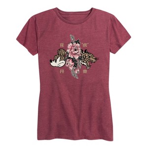 Women's - Disney - Mickey Year of The Tiger Design Short Sleeve Graphic T-Shirt - 1 of 4