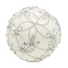 Kurt Adler 80MM Glass Silver Jeweled Ball Ornaments, 6-Piece Box - 4 of 4