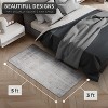 Sorbus 3 ft x 5 ft Area Rug for Entryway, Machine Washable, Non-Slip, Vintage Rug - 4 of 4
