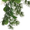 GDFStudio Loveren 62" Eucalyptus and Pine Artificial Garland/Wreath with Berries - 3 of 4