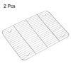 Unique Bargains 304 Stainless Steel Roasting Baking BBQ Grill Net 2 Pcs - 3 of 4