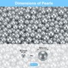 Unique Bargains No Hole ABS Round Faux Pearl for Vase Fillers DIY Home Decoration 800 Pcs - 2 of 4