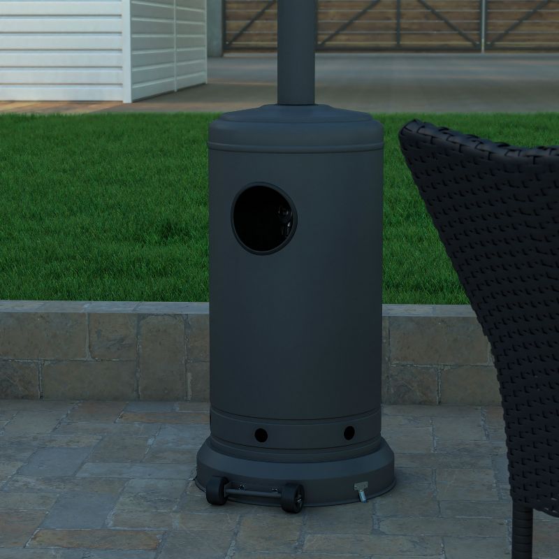 Emma and Oliver Outdoor Patio Heater - 7.5 Feet Round Steel Patio Heater - 40,000 BTU's, 5 of 12