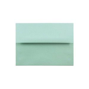 JAM Paper A6 Invitation Envelopes 4.75 x 6.5 Aqua Blue 25/Pack (157460) - 1 of 2
