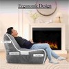 CAVINAS Suede Fabric Bean Bag Chair with High-Density Memory Foam,Cozy Lazy Sofa Chair for Living Room - 4 of 4