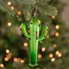 Northlight Cactus with Faux Lights Glass Christmas Ornament - 5.5" - 2 of 4