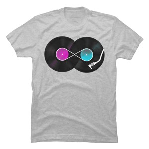Men's Design By Humans Nonstop Music By clingcling T-Shirt - 1 of 4
