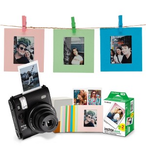 Fujifilm Instax Mini 99 Camera, Black with  20 pack film and Accessories Kit - 1 of 4